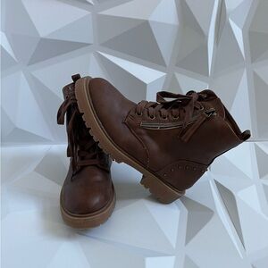 Madden Girl Brown Kids Boots with Zipper